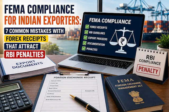 FEMA Compliance for Indian Exporters: 7 Common Mistakes with Forex Receipts That Attract RBI Penalties